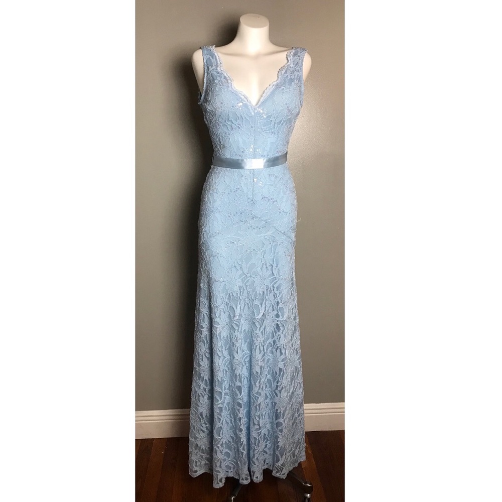 Sequin Lace Prom Bridesmaid Dress